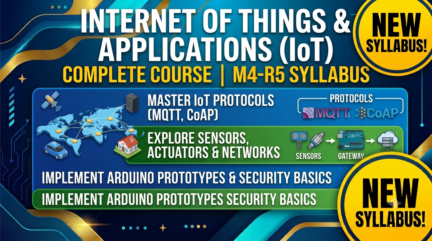 (M4-R5) Internet of Things (IoT) & Applications - O Level