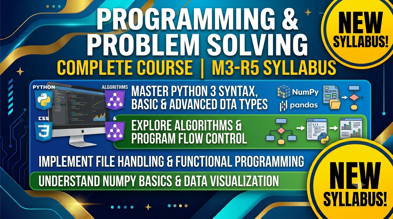 (M3-R5) Programming & Problem Solving Through Python - O Level